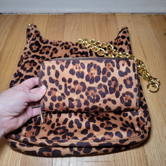 *New* Ah dorned leopard print bag set - Picture 6 of 8